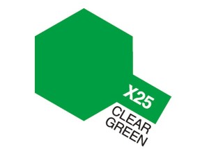 TAMIYA Acrylic Mini X-25 Clear Green (Gloss)