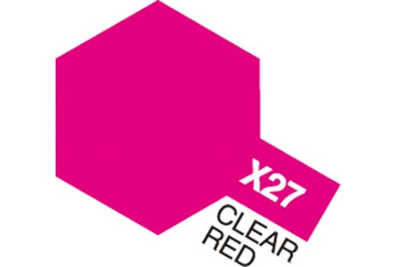 TAMIYA Acrylic Mini X-27 Clear Red (Gloss)