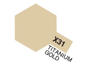 TAMIYA Acrylic Mini X-31 Titanium Gold (Gloss)