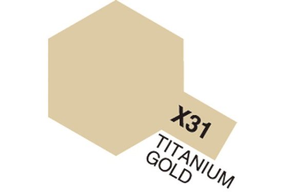 TAMIYA Acrylic Mini X-31 Titanium Gold (Gloss)