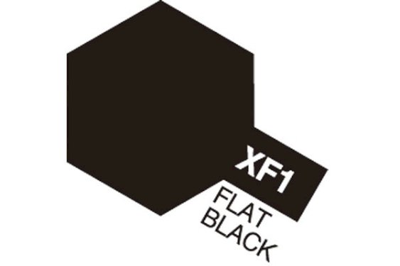 TAMIYA Acrylic Mini XF-1 Flat Black (Flat)