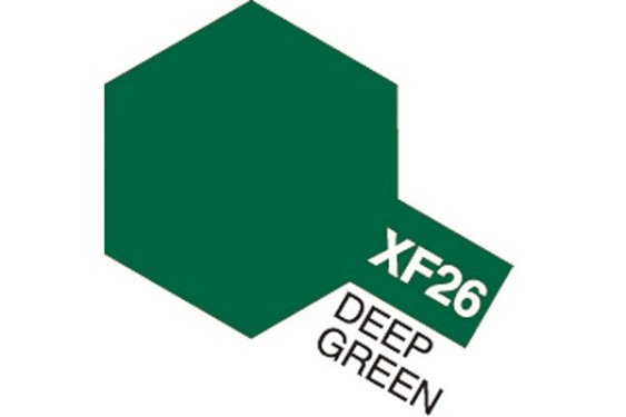 TAMIYA Acrylic Mini XF-26 Deep Green (Flat)