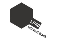 TAMIYA Tamiya Lacquer Paint LP-40 Metallic Black (Gloss)