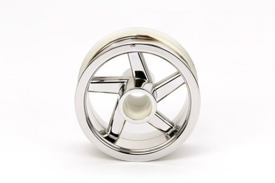 TAMIYA T3-01 Front Wheel (Chrome Plated)