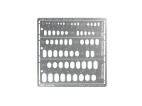 TAMIYA Modeling Template (Rounded Rectangles, 1-6mm)