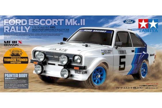 TAMIYA 1/10 R/C Ford Escort Mk.II Rally (MF-01X) / NO ESC