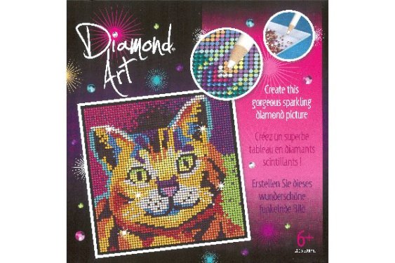 Diamond Art 20x20cm Kitten 