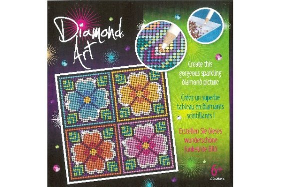 Diamond Art 20x20cm Flowers