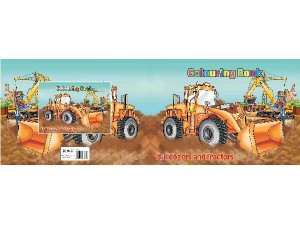 Malebog A4 Bulldozers & Tractors 16 sider