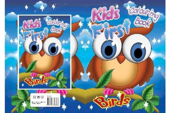 Malebog A4 Kids First Birds 16 sider