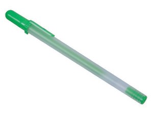 Gelly Roll pen flou. grøn