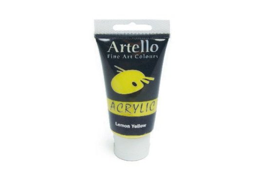 Artello acrylic 75ml lemon yellow