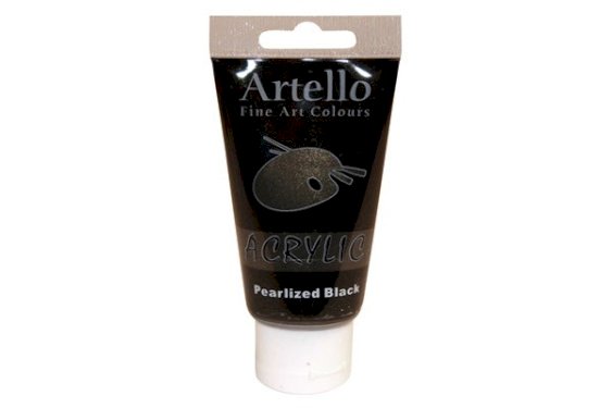 Artello acrylic 75ml Pearlized Black