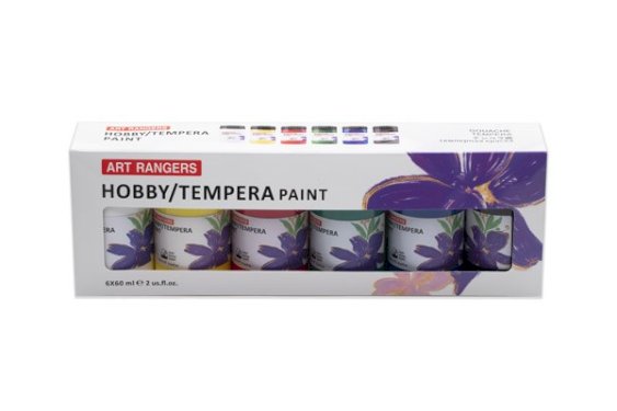 Art Ranger Hobby acrylic paint set 6x60ml w/palette & brush