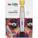 CARIOCA PLUS Art crayon vandopløselige, 12stk. ass. i hård boks