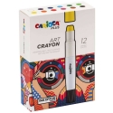 CARIOCA PLUS Art crayon vandopløselige, 12stk. ass. i hård boks