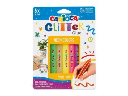 CARIOCA Glitter glue 10,5ml neon 6stk. ass.