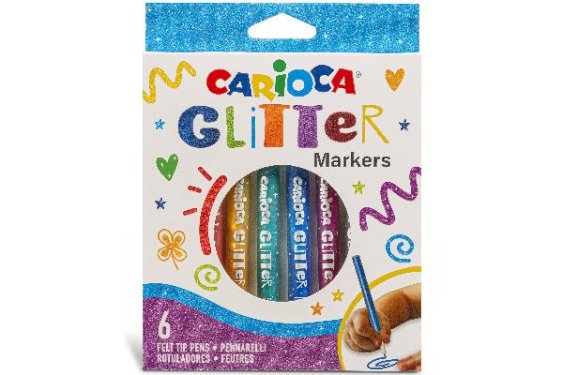 CARIOCA Glitter markers 6stk. 