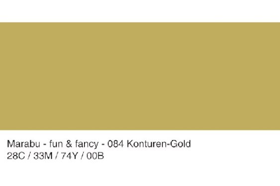 Marabu Fun & Fancy 80ml (084) kontur guld
