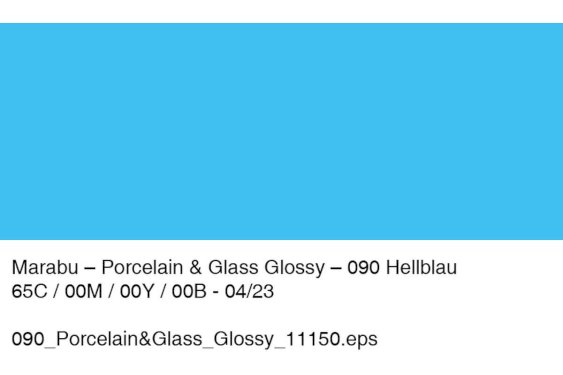 Marabu Porcelain & Glass glossy 15ml, light blue (090)