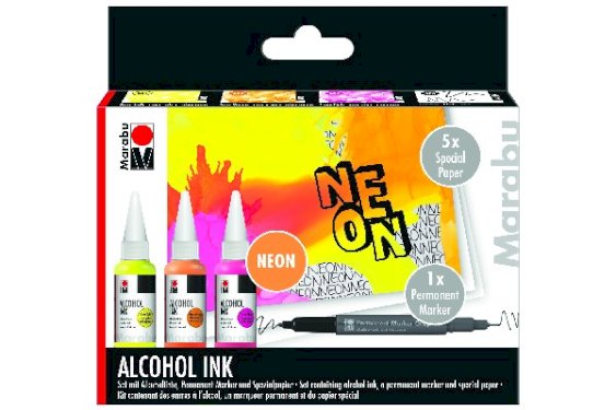 Marabu Alcohol Ink set NEON (3x20ml)