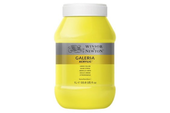 Winsor Newton Galeria Acrylic 1L Lemon Yellow 346