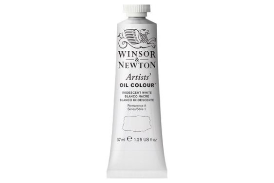 Winsor Newton Artists oil colour 37ml iridescent white 330