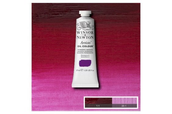 Winsor Newton Artists oil colour 37ml permanent magenta 489
