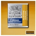 Winsor Newton Cotman watercolour 1/2 pan Yellow Ochre 744