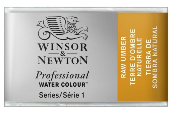 Winsor Newton Watercolour proff pan Raw Umber 554