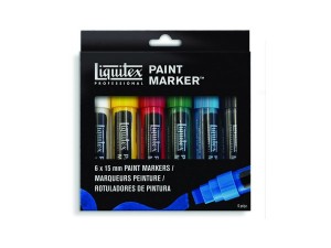 LIQUITEX Paint Marker Wide 6 Set 