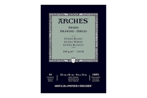 ARCHES Arches Drawing pad glue 180 g 23x31 cm 16 sh.