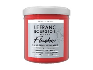 LB FINE ARTS Flashe Acrylic 125ml Fluroescent Red 409