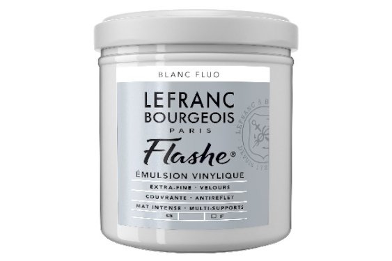 LB FINE ARTS Flashe Acrylic 125ml Fluroescent White 818