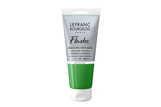 LB FINE ARTS Flashe acrylic 80ml brilliant green