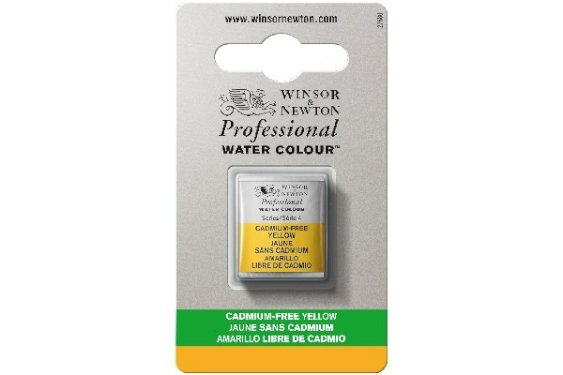 Winsor Newton Watercolour proff. 1/2 pan cadminum-free, yellow
