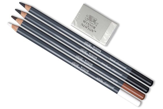 Winsor Newton Sketching pencils 5pcs w/eraser in blister set