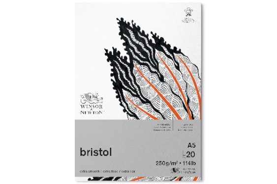 Winsor Newton Bristol pad 250g A5, 20 pages
