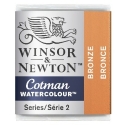 Winsor Newton Cotman watercolour 1/2 pan Bronze 058
