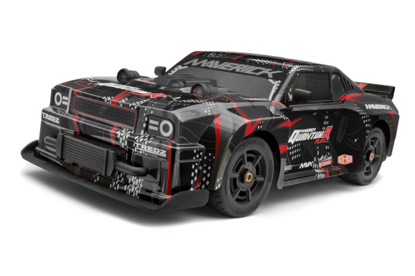 Maverick QuantumR Flux 4S 1/8 4WD Muscle Car - Black/Red MV150350
